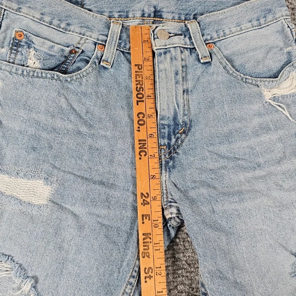 Levis 511 W31 Light Wash Denim‎ Distressed Cut Off Jean Shorts Jorts
